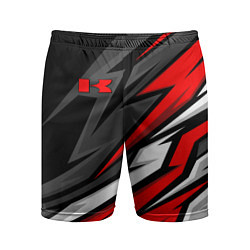Шорты спортивные мужские Kawasaki - red uniform, цвет: 3D-принт