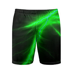 Мужские спортивные шорты Зеленый разряд молнии