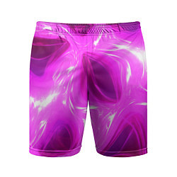 Шорты спортивные мужские Обтекаемый розовый, цвет: 3D-принт