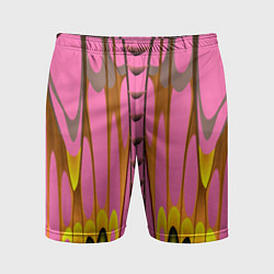 Мужские спортивные шорты Розовый бабочкин мотив