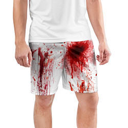 Шорты спортивные мужские Брызги крови, цвет: 3D-принт — фото 2