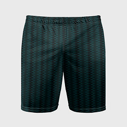 Мужские спортивные шорты Тёмно-зелёный полосатый