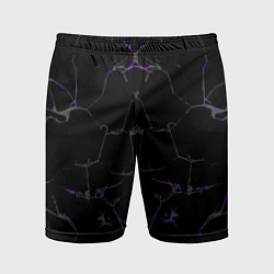 Мужские спортивные шорты Фиолетовые трещины
