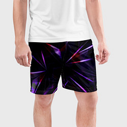 Шорты спортивные мужские Фиолетовый хрусталь, цвет: 3D-принт — фото 2
