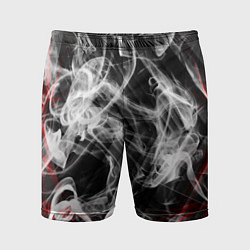 Мужские спортивные шорты Серый дым узоры