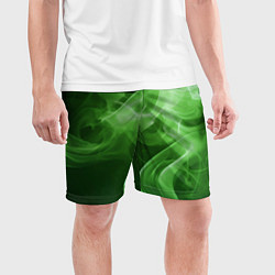 Шорты спортивные мужские Зеленый дым, цвет: 3D-принт — фото 2