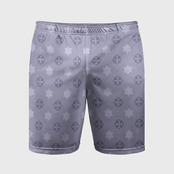 Мужские спортивные шорты Минималистичный фиолетовый орнамент