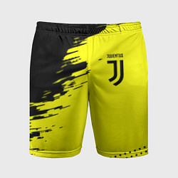 Шорты спортивные мужские Juventus спортивные краски, цвет: 3D-принт