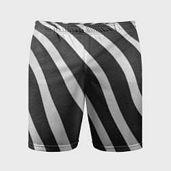 Шорты спортивные мужские Зебровые линии, цвет: 3D-принт