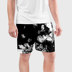 Шорты спортивные мужские Rainbow краски Six Siege, цвет: 3D-принт — фото 2