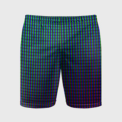 Шорты спортивные мужские Неоновые светящиеся полосы, цвет: 3D-принт