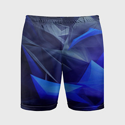Мужские спортивные шорты Темный синий абстрактный геометрический фон