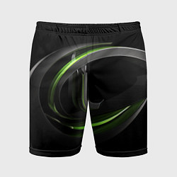 Мужские спортивные шорты Современный зеленая эмблема