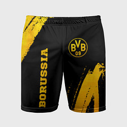 Шорты спортивные мужские Borussia - gold gradient вертикально, цвет: 3D-принт