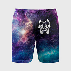 Шорты спортивные мужские Deftones space rock, цвет: 3D-принт