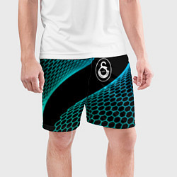 Шорты спортивные мужские Galatasaray football net, цвет: 3D-принт — фото 2