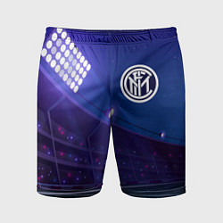 Шорты спортивные мужские Inter ночное поле, цвет: 3D-принт