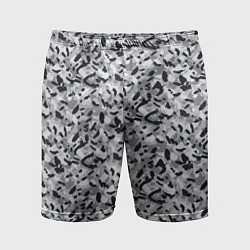 Мужские спортивные шорты Пикселированный городской серый камуфляж