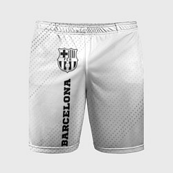 Шорты спортивные мужские Barcelona sport на светлом фоне по-вертикали, цвет: 3D-принт