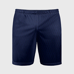 Мужские спортивные шорты Тёмно-синий волнистые линии