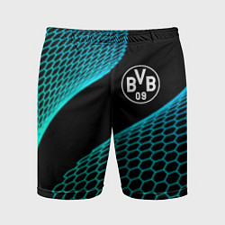 Шорты спортивные мужские Borussia football net, цвет: 3D-принт