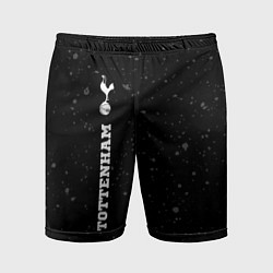 Шорты спортивные мужские Tottenham sport на темном фоне по-вертикали, цвет: 3D-принт