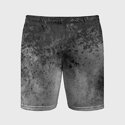 Мужские спортивные шорты Абстракция - серые чернила