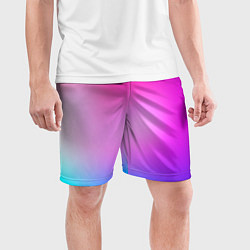 Шорты спортивные мужские Colorful gradient, цвет: 3D-принт — фото 2