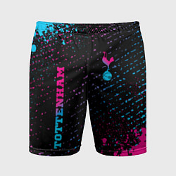 Шорты спортивные мужские Tottenham - neon gradient вертикально, цвет: 3D-принт