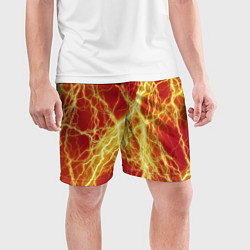 Шорты спортивные мужские Lightning strikes, цвет: 3D-принт — фото 2