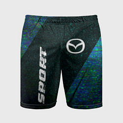 Мужские спортивные шорты Mazda sport glitch blue
