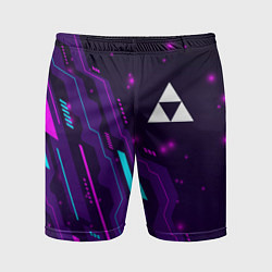 Мужские спортивные шорты Zelda neon gaming