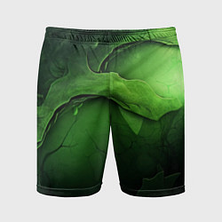 Мужские спортивные шорты Зеленая яркая абстрактная текстура