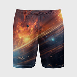Шорты спортивные мужские Млечный путь космос, цвет: 3D-принт