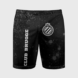 Мужские спортивные шорты Club Brugge sport на темном фоне вертикально