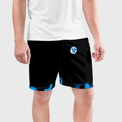 Шорты спортивные мужские Schalke 04 fc camo, цвет: 3D-принт — фото 2