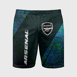 Мужские спортивные шорты Arsenal glitch blue