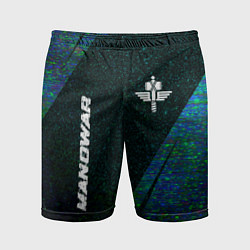 Мужские спортивные шорты Manowar glitch blue