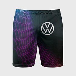 Мужские спортивные шорты Volkswagen neon hexagon