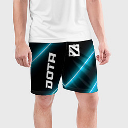 Шорты спортивные мужские Dota неоновые лампы, цвет: 3D-принт — фото 2
