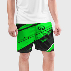Шорты спортивные мужские Infiniti sport green, цвет: 3D-принт — фото 2