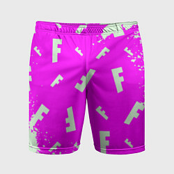 Мужские спортивные шорты Fortnite pattern pink