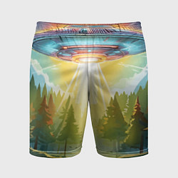 Мужские спортивные шорты UFO In The Forest