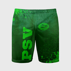 Мужские спортивные шорты PSV - green gradient вертикально