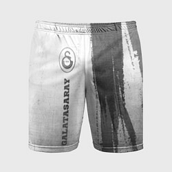 Шорты спортивные мужские Galatasaray - white gradient по-вертикали, цвет: 3D-принт