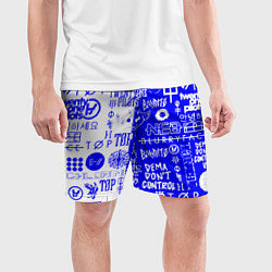 Шорты спортивные мужские Twenty one pilots лого, цвет: 3D-принт — фото 2