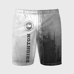 Шорты спортивные мужские Brighton - white gradient по-вертикали, цвет: 3D-принт