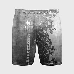 Шорты спортивные мужские Barcelona - grey gradient по-вертикали, цвет: 3D-принт