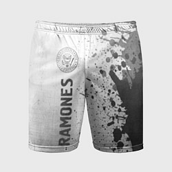 Шорты спортивные мужские Ramones - white gradient по-вертикали, цвет: 3D-принт