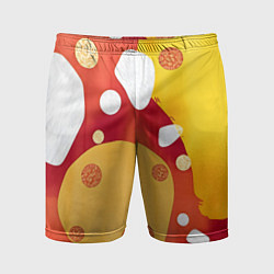 Шорты спортивные мужские Теплая африканская абстракция, цвет: 3D-принт